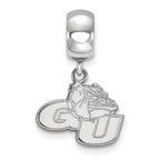 LogoArt Sterling Silver Gonzaga University Bead Charm Charm Small Dangle Bead Charm