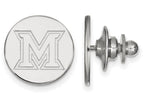 LogoArt Sterling Silver Miami University Lapel Pin