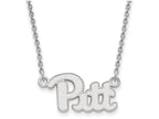 LogoArt Sterling Silver University Of Pittsburgh Small Pendant Necklace