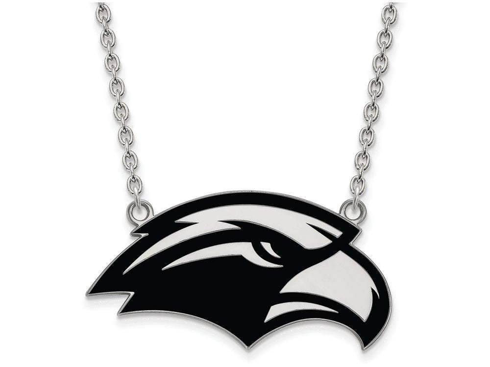 LogoArt Sterling Silver University Of Southern Misterling Silver Large Enamel Pendant Necklace