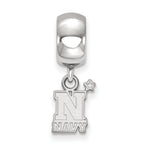 LogoArt Sterling Silver Navy Bead Charm Charm Xs Dangle Bead Charm