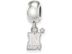 LogoArt Sterling Silver Navy Bead Charm Charm Xs Dangle Bead Charm