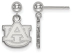 LogoArt Sterling Silver Auburn University Earrings Dangle Ball