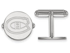 LogoArt Sterling Silver Montreal Canadiens Cuff Links
