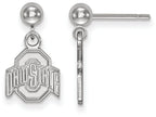 LogoArt Sterling Silver Ohio State University Earrings Dangle Ball