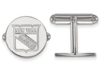 LogoArt Sterling Silver New York Rangers Cuff Links