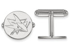 LogoArt Sterling Silver San Jose Sharks Cuff Links