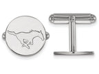 LogoArt Sterling Silver Southern Methodist University Cuff Link