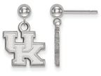 LogoArt Sterling Silver University Of Kentucky Earrings Dangle Ball