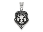 LogoArt Sterling Silver University Of New Mexico Large Enamel Pendant Necklace