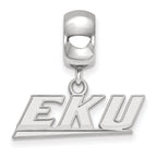 LogoArt Sterling Silver Eastern Kentucky University Bead Charm Charm Xs Dangle Bead Charm