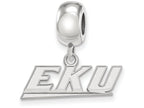 LogoArt Sterling Silver Eastern Kentucky University Bead Charm Charm Xs Dangle Bead Charm