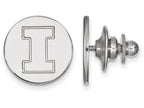 LogoArt Sterling Silver University Of Illinois Lapel Pin