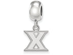 Logoart 925 Sterling Silver Xavier University Bead Charm Extra Small Dangle