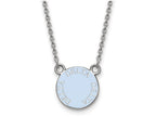 LogoArt Sterling Silver Delta Delta Delta Extra Small Enameled Pendant Necklace With 18 Inch