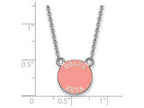 LogoArt Sterling Silver Delta Zeta Extra Small Enameled Pendant Necklace With 18 Inch
