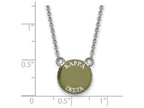 LogoArt Sterling Silver Kappa Delta Extra Small Enameled Pendant Necklace With 18 Inch