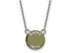 LogoArt Sterling Silver Kappa Delta Extra Small Enameled Pendant Necklace With 18 Inch