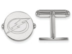 LogoArt Sterling Silver Tampa Bay Lightning Cuff Links