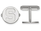 LogoArt Sterling Silver Michigan State University Cuff Link