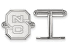 LogoArt Sterling Silver North Carolina State University Cuff Link