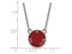 LogoArt Sterling Silver Pi Beta Phi Extra Small Enameled Pendant Necklace With 18 Inch