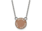 LogoArt Sterling Silver Sigma Delta Tau Extra Small Enameled Pendant Necklace With 18 Inch