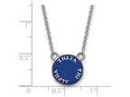 LogoArt Sterling Silver Theta Phi Alpha Extra Small Enameled Pendant Necklace With 18 Inch