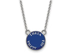 LogoArt Sterling Silver Theta Phi Alpha Extra Small Enameled Pendant Necklace With 18 Inch