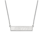Logoart 925 Sterling Silver Southern Mississippi, University Of Small Bar Necklace