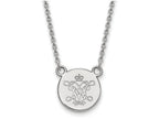 Logoart 925 Sterling Silver William And Mary Small Disc Pendant Necklace