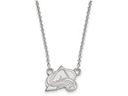 LogoArt Sterling Silver Colorado Avalanche Small Pendant Necklace