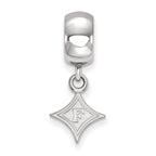 LogoArt Sterling Silver Furman University Bead Charm Charm Xs Dangle Bead Charm