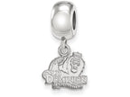 LogoArt Sterling Silver Old Dominion University Bead Charm Charm Xs Dangle Bead Charm