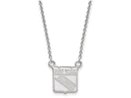 LogoArt Sterling Silver New York Rangers Small Pendant Necklace