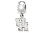 LogoArt Sterling Silver University Of Houston Bead Charm Charm Xs Dangle Bead Charm