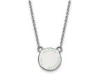 LogoArt Sterling Silver Alpha Epsilon Phi Extra Small Enameled Pendant Necklace With 18 Inch