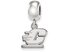 LogoArt Sterling Silver Central Michigan University Bead Charm Charm Xs Dangle Bead Charm
