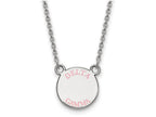 LogoArt Sterling Silver Delta Gamma Extra Small Enameled Pendant Necklace With 18 Inch