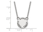 LogoArt Sterling Silver Kappa Alpha Theta Extra Small Enameled Pendant Necklace With 18 Inch