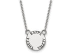 LogoArt Sterling Silver Kappa Alpha Theta Extra Small Enameled Pendant Necklace With 18 Inch