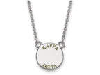 LogoArt Sterling Silver Kappa Delta Extra Small Enameled Pendant Necklace With 18 Inch