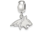 LogoArt Sterling Silver Montana State University Bead Charm Charm Small Dangle Bead Charm