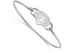 Logoart 925 Sterling Silver Florida Panthers Small Center Wire Bangle