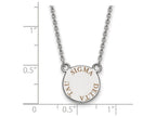 LogoArt Sterling Silver Sigma Delta Tau Extra Small Enameled Pendant Necklace With 18 Inch