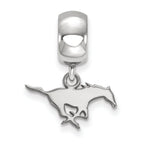 LogoArt Sterling Silver Southern Methodist University Bead Charm Charm Xs Dangle Bead Charm