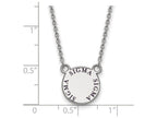 LogoArt Sterling Silver Sigma Sigma Sigma Extra Small Enameled Pendant Necklace With 18 Inch