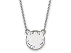 LogoArt Sterling Silver Theta Phi Alpha Extra Small Enameled Pendant Necklace With 18 Inch