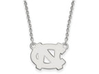 LogoArt Sterling Silver University Of North Carolina Small Pendant Necklace