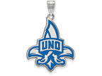 LogoArt Sterling Silver University Of New Orleans XL Enamel Pendant Necklace